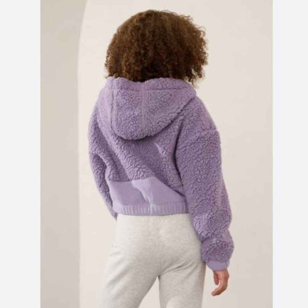 Athleta Girl Cloud Fleece Full Zip Hoodie size14 - Picture 3 of 16